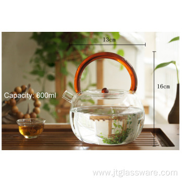 Microwave oven safe boiling water teapot